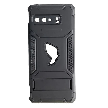 ZSHOW Military Grade Armour Case for ASUS ROG Phone 3 with Air Trigger Compatibility, Kickstand, and Dust Plug for Enhanced Drop Protection