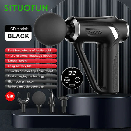 SITUOFUN Professional Massage Gun with 32 Adjustable Levels for Deep Tissue Relief and Muscle Recovery