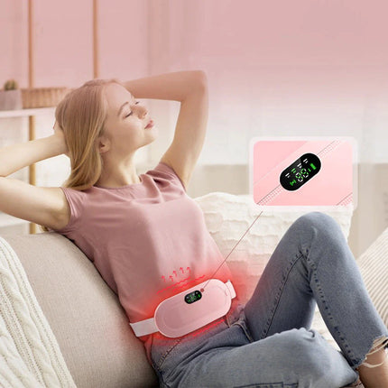 Rechargeable Electric Heating Belt Massager for Menstrual Pain Relief - Ideal Gift for Women