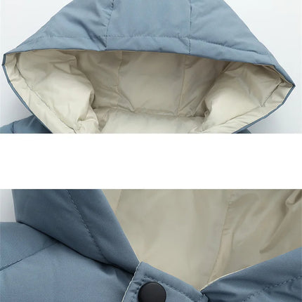 Kids Down Long Outerwear Winter Autumn Teen Cotton Clothes Boys Girls Cotton-Padded Parka Coats Big Children Thicken Warm Jacket