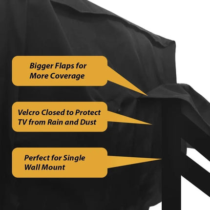 Weatherproof Dust-proof Outdoor TV Cover Beige 70" 75" 40" 46" 50" 55" 60" 65" Protect TV Screen Garden Patio Outdoor TV Cover