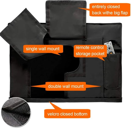 Outdoor TV Cover 22'' To 70'' Inch Weatherproof and Dustproof  TV Enclosure for Outside LED, LCD, OLED Flat Screen TV