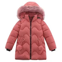 Winter Baby Down Cotton Jacket Winter 2023 New Fashion Cute Cartoon Coat Boys Girls Hooded Warm for Children's Outerwear 0-5y