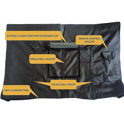 Outdoor TV Cover 22'' To 70'' Inch Weatherproof and Dustproof  TV Enclosure for Outside LED, LCD, OLED Flat Screen TV