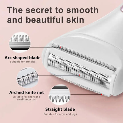 Electric Body Hair Trimmer - Groin Trimmer for Men - Bikini Trimmer Women - Wet/Dry Shaver Groomer  Waterproof Hygiene Razor