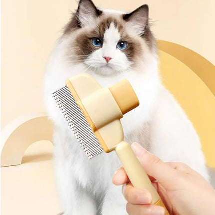 Dog Hair Remover Brush Pet Dogs Hair Brush Cat Dog Hair Grooming And Care Comb Long Hair Pet Self Cleaning Row Pet Supplies
