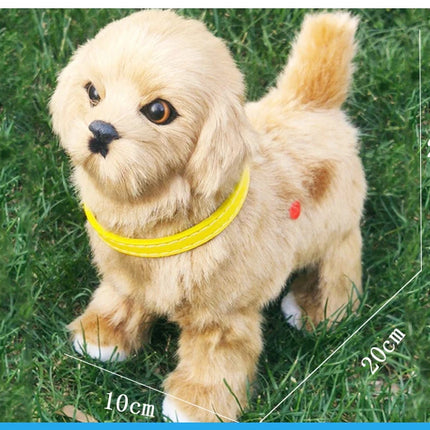 New Simulation Robot Dog Electronic Pet Sound Control Walking Nodding Music Touch Control Robot Animal Pet Children Toy Gifts
