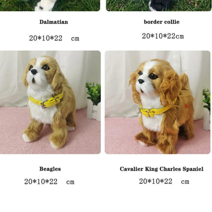 New Simulation Robot Dog Electronic Pet Sound Control Walking Nodding Music Touch Control Robot Animal Pet Children Toy Gifts
