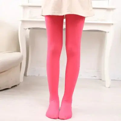 Kids Pantyhose Ballet Dance Tights for Girls  Summer Spring Candy Color Stocking Children Velvet Solid White Pantyhose