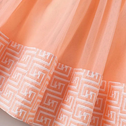 HETISO Girl Dresses with Bag long Sleeve Coat Tulle Princess Ball Gown for Kids in Party Birthday Graduation Christmas 3-10Y