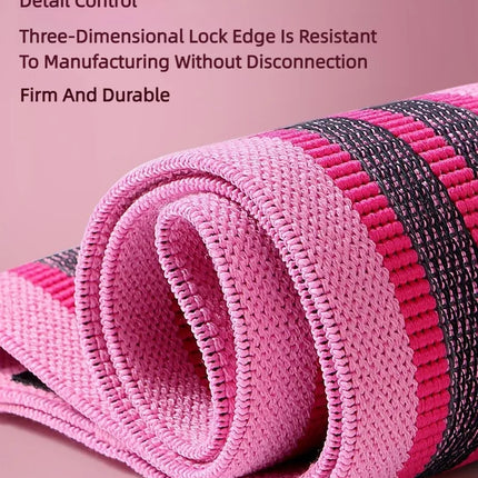 3Pcs Fabric Resistance Hip Booty Bands Glute Thigh Elastic Workout Squat Circle Stretch Fitness Strips Loops Yoga Gym Equipment