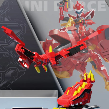 Genuine Mini Secret Service Watch Toy Boy Mecha Robot Ruper Dinosaur Power Deformation Toy Suit Action Figures Kids Gifts