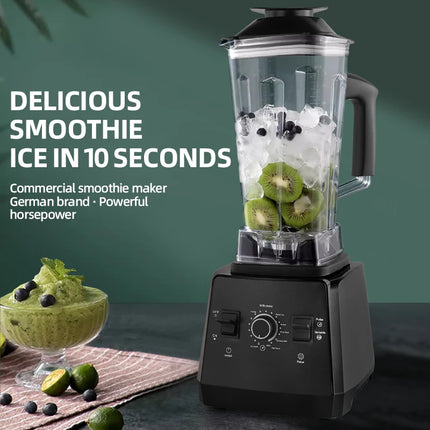 2000W Heavy Duty Commercial Blender Stationary Mixer Ice Smoothies Appliances for Kitchen Professional High Power Food Processor