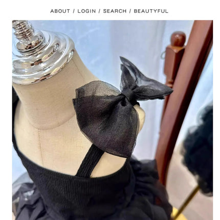 Baby Girl Black Tutu Dress Long Sleeve Autumn Child Princess Dresses 1-8Y Children Clothes One Piece Puffy Vestidos Elegant