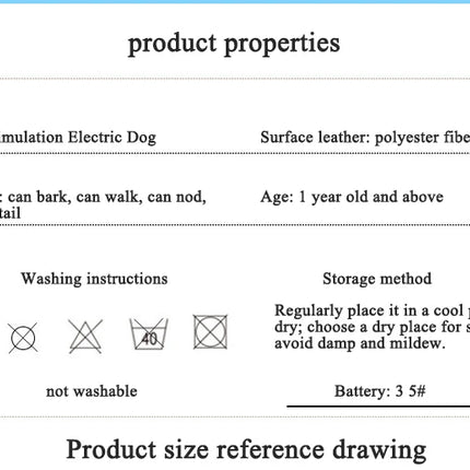 New Simulation Robot Dog Electronic Pet Sound Control Walking Nodding Music Touch Control Robot Animal Pet Children Toy Gifts