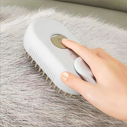 3-in-1 Dog Hair Brush Cat Hair Brush Electric Pet Cleaning Brush Steam Spray Brush Massage Hair Removal Comb Anti Flying Brush