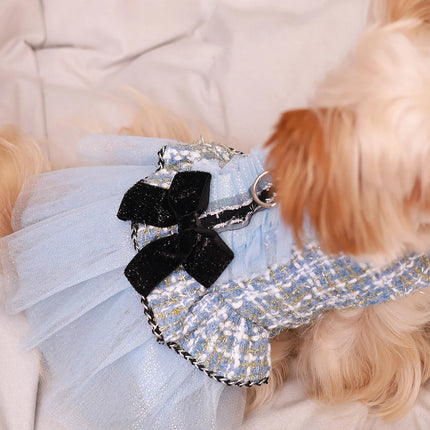 Pet clothing for spring & autumn, teddy bear, Schnauzer, Yorkshire, puppy clothing, dog princess dress, suitable for fashionable