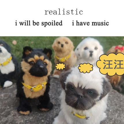 New Simulation Robot Dog Electronic Pet Sound Control Walking Nodding Music Touch Control Robot Animal Pet Children Toy Gifts