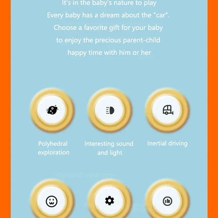 Kid Pull Along Toy Walking Trolley Musical Light Up Car Toy Crawling To Walking Learning Toys Cartoon Polyhedral Trolley Car Toy