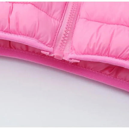 Kids Boy Lightweight Down Jacket Autumn Winter Coats Children Girl Warm Hooded Outerwear Teen Casual Cotton Clothes 6-14 Years