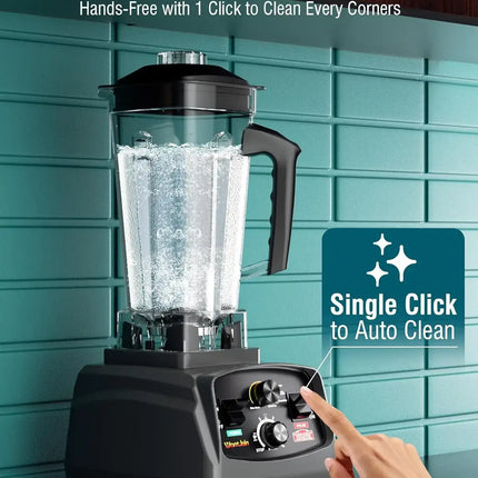 WantJoin Professional Blender, Commercial Blender for kitchen Max 1800W High Power Home and Commercial with Timer