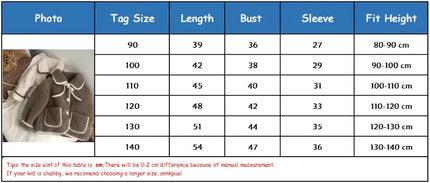 Fashion Fleece Thick Infant Toddler Child Warm Coat Toddler Outwear Collar Tie Girl Clothes 1-10Y Baby Girls Coat Winter Jacket