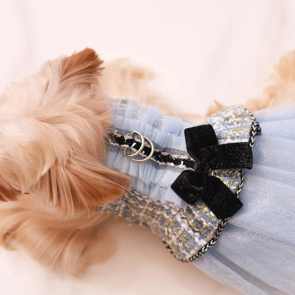 Pet clothing for spring & autumn, teddy bear, Schnauzer, Yorkshire, puppy clothing, dog princess dress, suitable for fashionable