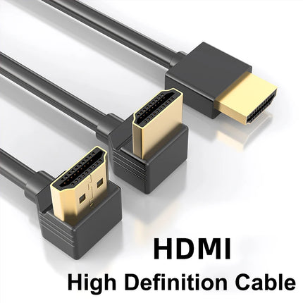 90 Degree HDMI 2.0 Cable - Graphene Enhanced for Space-Saving Installations | 8K, 3D & High Refresh Rate Aux Cable  Hdmi Cable