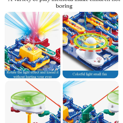 ANU New Circuit Electronic Building Block Scientific Experiment Educational Children's Assembled Toys Electronic Exploration 8+