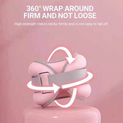 2PCS Ankle Weights Soft Sand For Yoga Running Gym Fitness Body Training Non-Slip Durable For Men Women