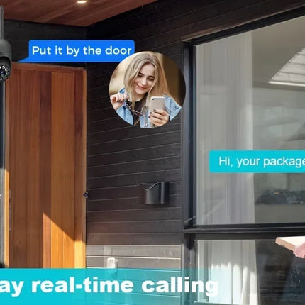 WIFI surveillance camera, 355 degree intercom home security camera, 2.4G home security system, home monitoring security system