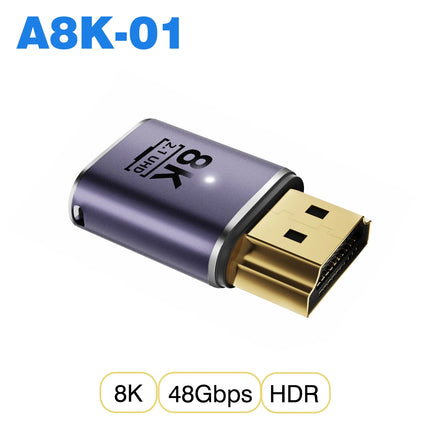 UGOURD HDMI2.1 Cable Adapter mini micro hdmi to HDMI 2.1 Converter 48Gpbs 8K60HZ 4K120HZ for HDTV Projector PS4 PS5 Laptop PC