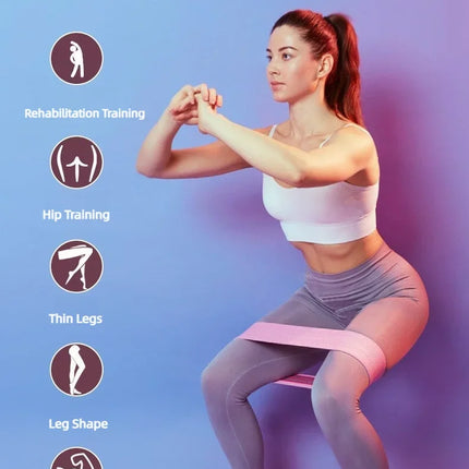 3Pcs Fabric Resistance Hip Booty Bands Glute Thigh Elastic Workout Squat Circle Stretch Fitness Strips Loops Yoga Gym Equipment
