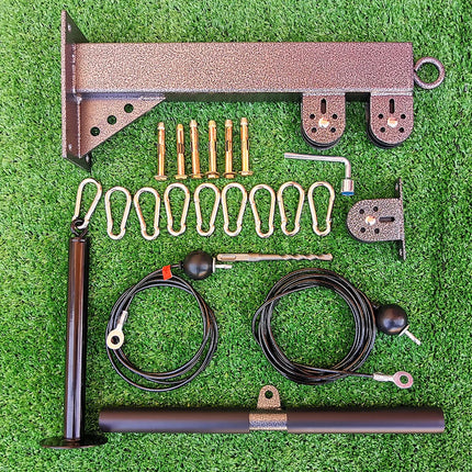 Fitness Wall Mounted Pulley System, Weight Cable Pulley System, Suitable For Gym Strength Training, LAT Pull Down, Fitness