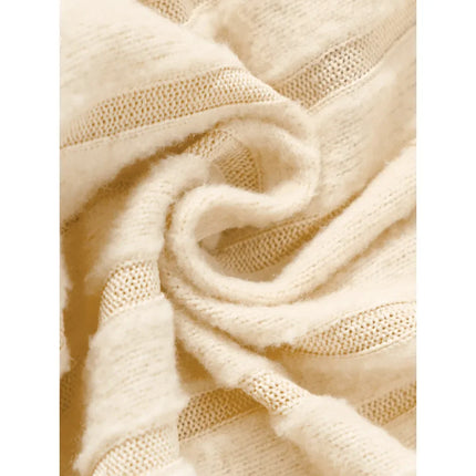 Kids Girls Knitted Dress Patchwork Long Sleeved Dress with Belt Fashion Elegant Casual Party Clothes For Children 4-7 Years