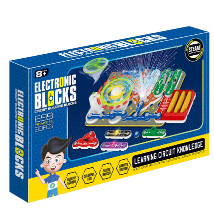 ANU New Circuit Electronic Building Block Scientific Experiment Educational Children's Assembled Toys Electronic Exploration 8+