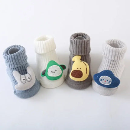Baby Socks For Newborn Autumn Winter Infant Toddler Girls Boys Floor Home Anti-slip Socks Cartoon Animal Cotton Soft Sock 0-3Y