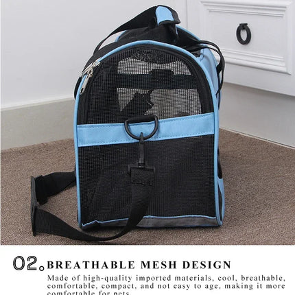 Portable Dog Cat Carrier Bag Pet Puppy Travel Bags Breathable Mesh Small Dog Cat Dogs Outdoor Tent Carrier Outgoing Pets Handbag