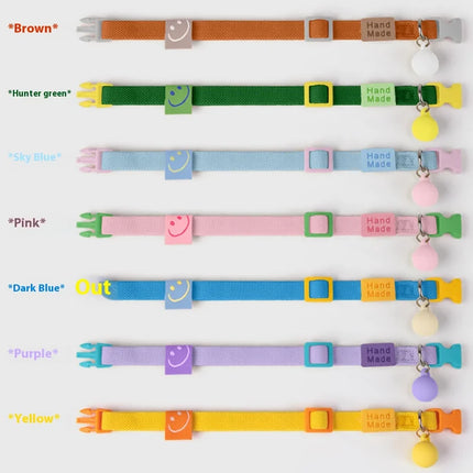 Safety and Fashion Accessories Pet Collar Anti-length Adjustable High Elastic Cat Necklace Dog Collar Accessories Pet Supplies