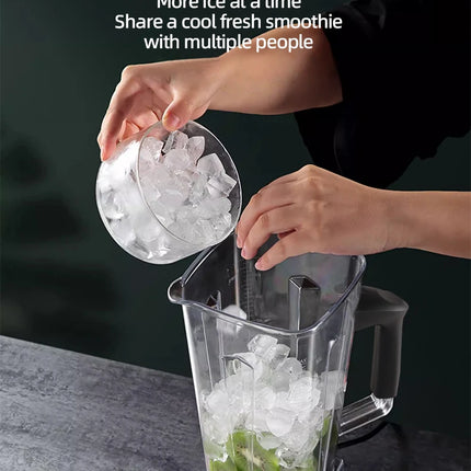 2000W Heavy Duty Commercial Blender Stationary Mixer Ice Smoothies Appliances for Kitchen Professional High Power Food Processor