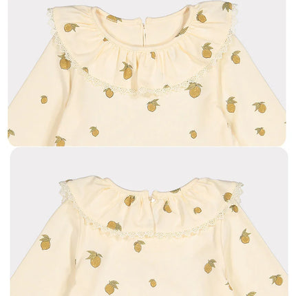 Fashion Baby Girl Dresses Floral Long Sleeve Cotton Toddler Girl Dress For 1-6Yrs Baby Girl Party Dress Girls Clothes