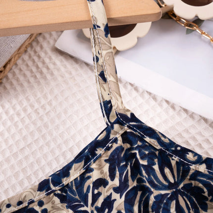 1 - 7 Y Baby Girls' Sling Cut - Out Vintage Floral Print Dress - Stylish & Breathable Summer Outfit for Kids Girls Dress