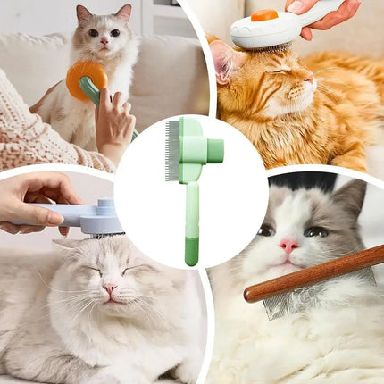 Dog Hair Remover Brush Pet Dogs Hair Brush Cat Dog Hair Grooming And Care Comb Long Hair Pet Self Cleaning Row Pet Supplies