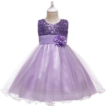 Girl Dress Flower Embroidered Bow Princess Dress Children Lace Mesh Tutu Wedding Christmas Birthday Party Dress Girl Dress