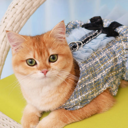 Pet clothing for spring & autumn, teddy bear, Schnauzer, Yorkshire, puppy clothing, dog princess dress, suitable for fashionable