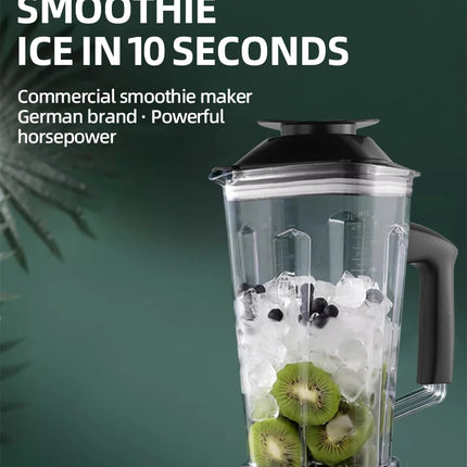 2000W Heavy Duty Commercial Blender Stationary Mixer Ice Smoothies Appliances for Kitchen Professional High Power Food Processor