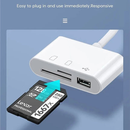 Type c Adapter TF CF sD Memory Card Reader OTG Writer Compact FlashUsB-C for lPad Pro Huawei Macbook samsung Xiaomi cardreader