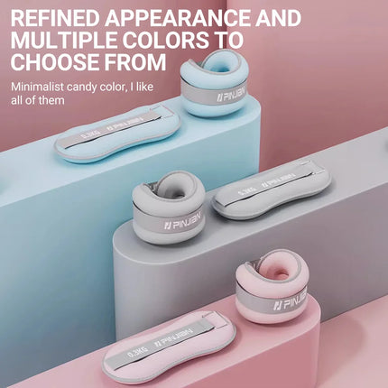 2PCS Ankle Weights Soft Sand For Yoga Running Gym Fitness Body Training Non-Slip Durable For Men Women