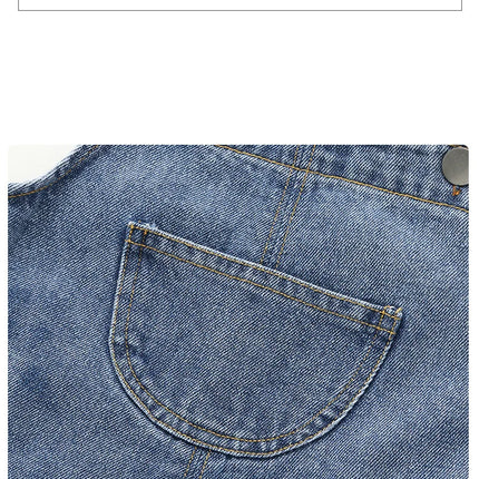 MILANCEL New Arrival Children Clothes Baby Girls Boys Overalls Solid Brief Style Toddler Denim Overol Jumpsuits