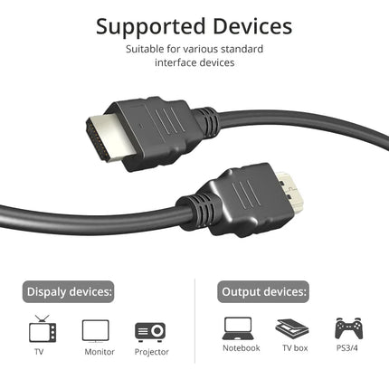 High Speed HDMI-compatible 2.0 Cables 3D 1080P 4K UHD Video Cable for Desktop Laptop PS3/4 Projector Monitor HDTV Set-top Box